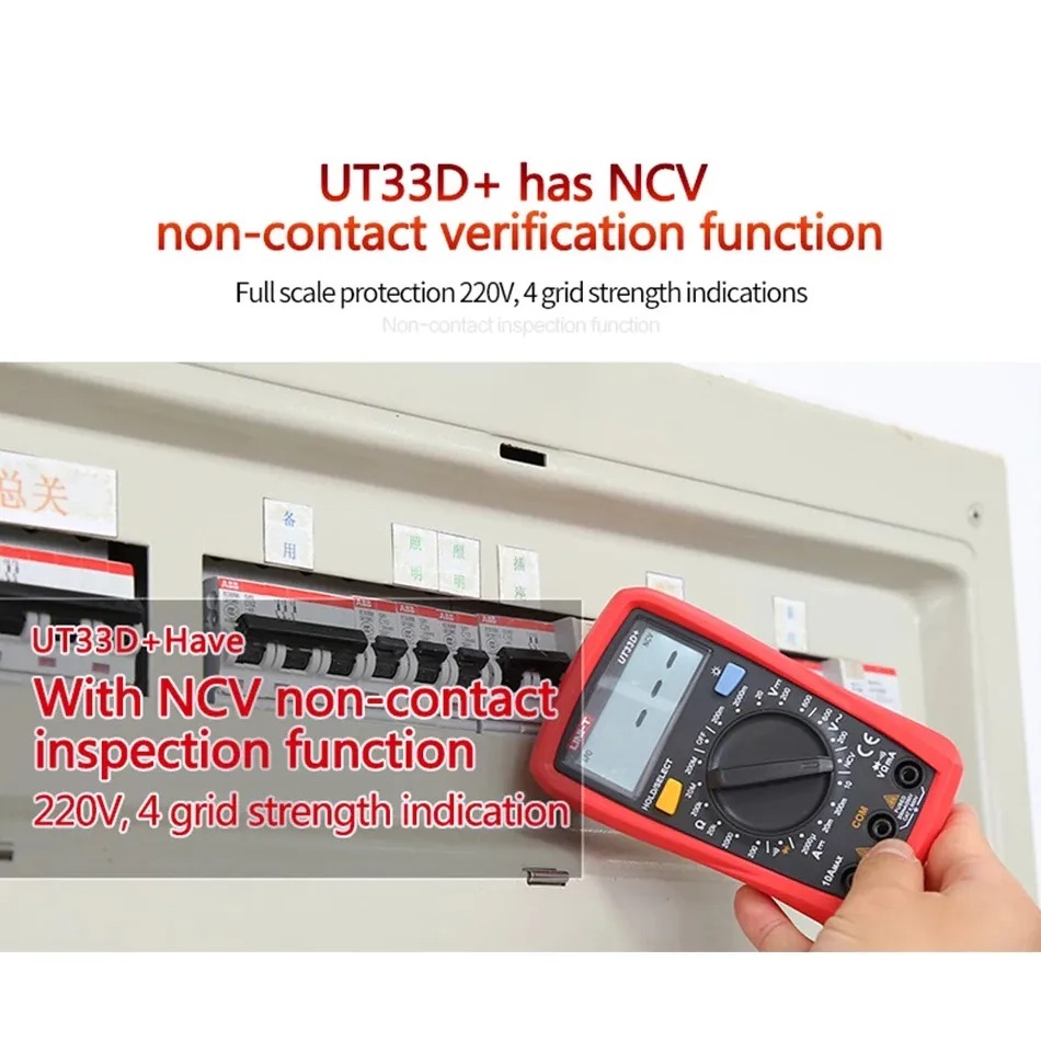 Picture of UNI-T UT33A+ Digital Pocket Multimeter Resistor Capacitor Diode Tester Backlight Auto Shutdown