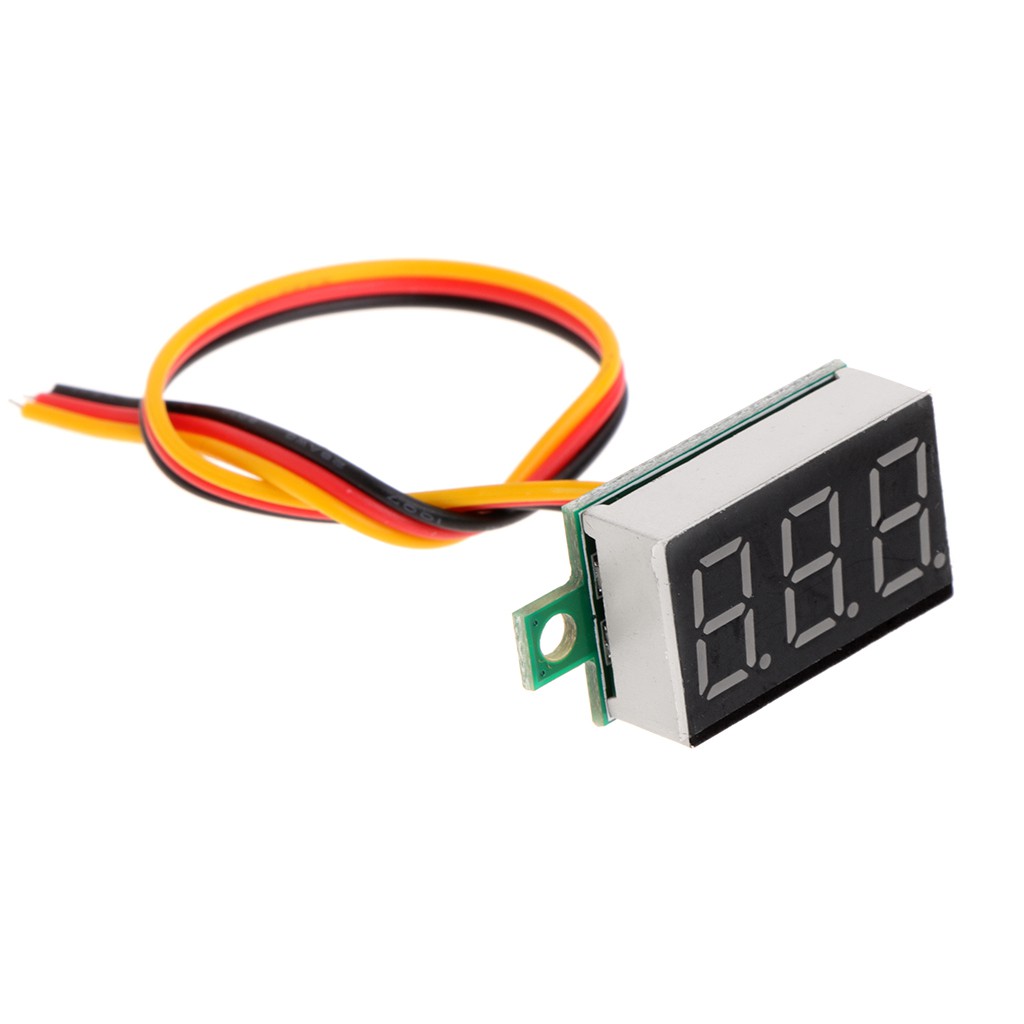 Picture of LED Display Mini 0.28 inch DC 0 -100V Digital Voltmeter 100V Volt Panel Indicator Monitor Voltage Meter-1PCS - Compact Digital Voltmeter