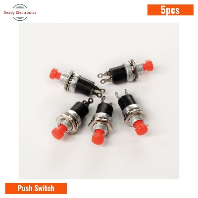 Picture of Push Switch, Red- 2 Pin 5pcs