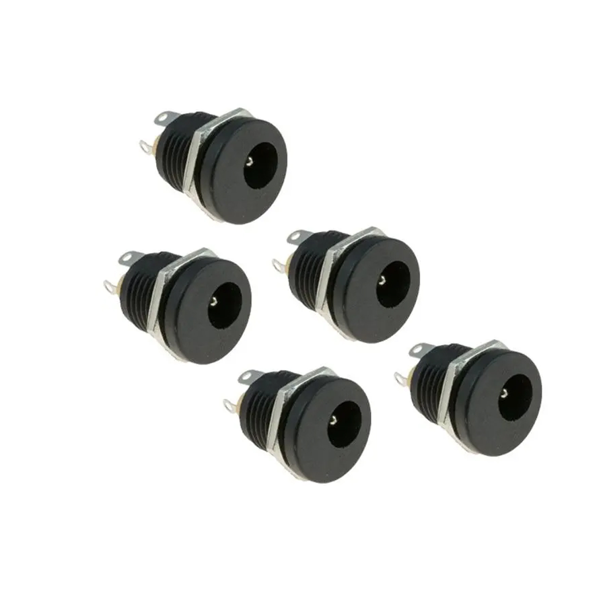 Picture of DC Male Jack and Female Socket Combo Pack - 2.1mm - Set of 10 | Convenient Power Connectors for Various Applications