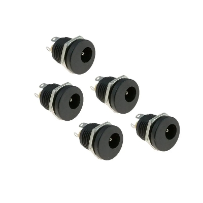 Picture of DC Male Jack and Female Socket Combo Pack - 2.1mm - Set of 10 | Convenient Power Connectors for Various Applications