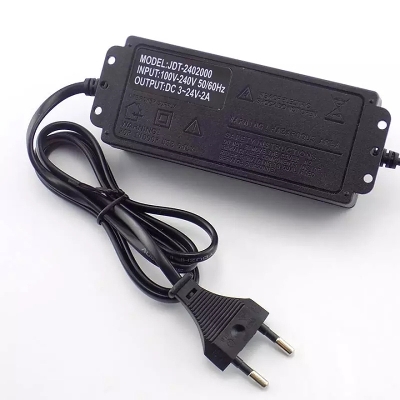 Picture of ZY-001 Adjustable DC 24V 3A Power Adapter with LED Voltmeter 775 Motor Power Supply Universal AC 100-220V to DC 3v 12V 24V 9v 24V Ad