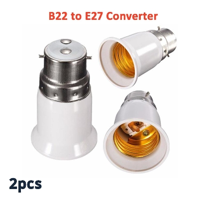 Picture of Bulb Base Socket Holder Converter- B22 To E27- 2pcs
