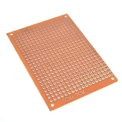 Picture of Vero Board - 6.5*14.5 cm, Dot System - Brown - Versatile Prototyping Platform for Electronics Projects