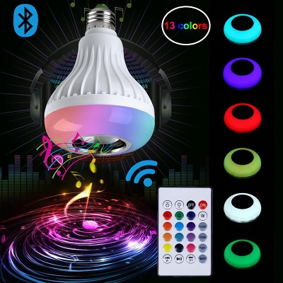 Picture of Smart Led Remote Control Bluetooth Speaker Music Bulb - AC, RGB remote control Bluetooth music bulb lamp, Led Music BulbWith Bluetooth Speaker- Pin System