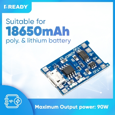 Picture of Micro USB 5V 1A 18650 TP4056 Lithium Battery Charger Module Charging Board WithProtection Dual Functions 1A
