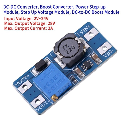 Picture of MT3608 2A DC-DC Voltage Step Up Boost Converter Module 2-24V Input