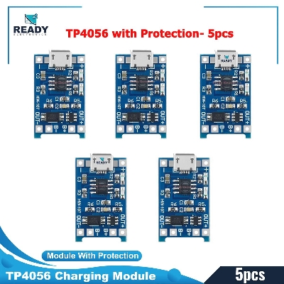 Picture of Tp4056 1A Battery Charging Module With Protection-Micro B Usb - Solar Panel - solar panel 100w