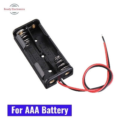 Picture of AAA Battery Case, 2 Slots AAA Battery Box Battery Holder Board with Switch for2xAAA Batteries DIY kit Case