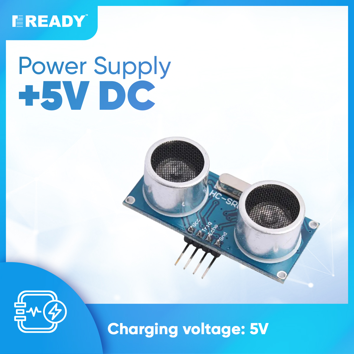 Picture of HC-SR04 Ultrasonic Wave Detector Ranging Module PICAXE Micro controller Ultrasonic Distance Sensor for arduino Uno R3 and DIY Project