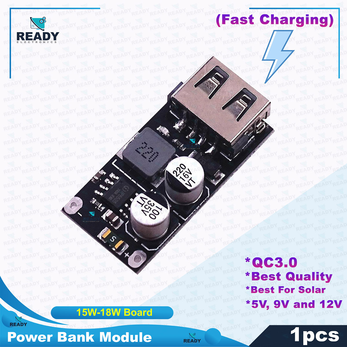 Picture of Qc3.0 qc2.0 3v 5v 12v usb DC-DC বাক কনভার্টার চার্জিং স্টেপ ডাউন মডিউল 9v 12v 24v থেকে দ্রুত দ্রুত চার্জার