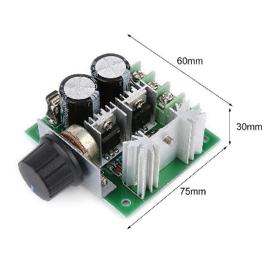 Picture of 12V-40V 10A PWM DC Motor Speed Controller, CVT Speed Switch Module