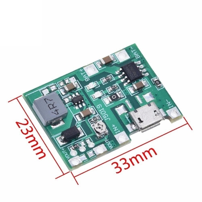 Picture of Lithium Li-ion 18650 3.7V 4.2V Battery Charger Board DC-DC Step Up Boost Module