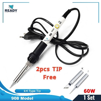 Picture of XCY 908 - Adjustable Temperature - Compatible With Universal Multimeters - Home DIY - 2 Types of extra TIP - 60W Soldering Iron