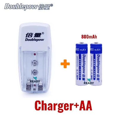Picture of Battery Charger Combo DP-D01 Including 2 Unit Doublepow AA Size Rechargeable Battery