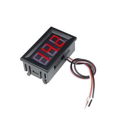 Picture of Red 0.56 inch Mini Digital Voltmeter DC 0-30V Voltage Panel Meter For 6V 12V Electromobile Motorcycle Car 3 Wires