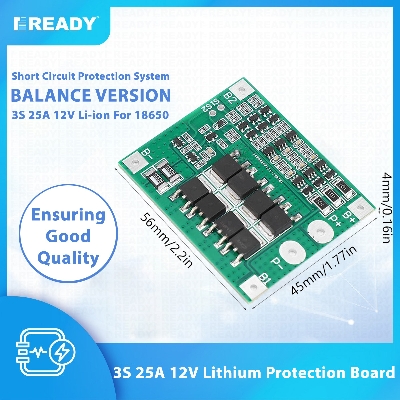 Picture of 3S 25A 18650 Lithium Battery BMS- 12V