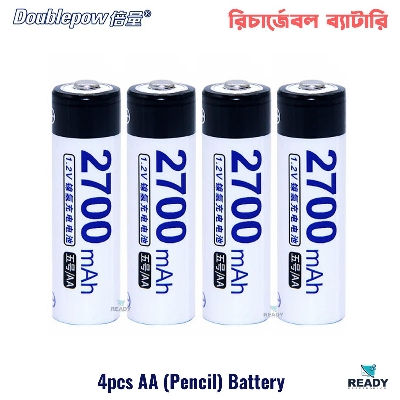 Picture of Doublepow AA Rechargeable Battery 2700mAh Ni-MH 1.2v AA Rechargeable Battery- 4pcs