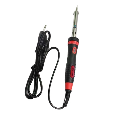 Picture of Soldering Iron Combo Pack (Soldering Iron 60 Wat, Stand, Soldering Wire lead, Solder Sucker Disordering Pump, Rosin)- 5 Piece Set