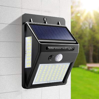 Picture of Outdoor LED Solar Wall lamp Night light PIR Motion Sensor Auto ON/Off Waterproof Porch Path Street Garden Security lighting