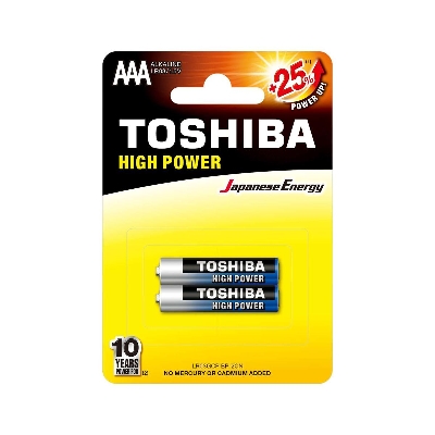 Picture of TOSHIBA 1.5V Carbon Zinc AAA Size Alkaline Battery- 2pcs