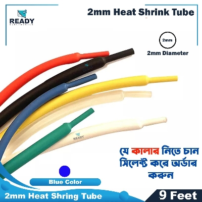 Picture of 2mm Heat Shrink Tube 9 Feet Heat Shrink Tubing Electrical Connection Wire Cable Wrap Waterproof Shrinkage Polyolefin Sleeve Kit Heat Shrink Tubes