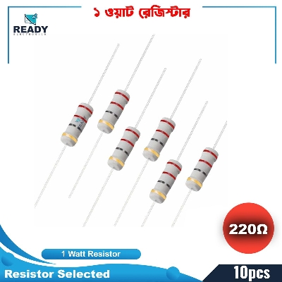 Picture of 1W Carbon Film Resistor 5%