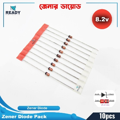 Picture of Zener Diode Through Hole Voltage Regulator Zener Diodes Selected Values Assortment Kit For Electronics DIY