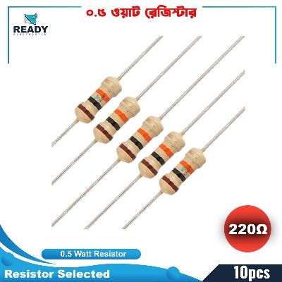 Picture of 0.5W Carbon Film Resistor 5%