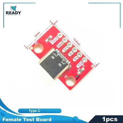 Picture of TYPE-C Female Test Board USB3.1 16P To 2.54 Current Power Adapter Board Module