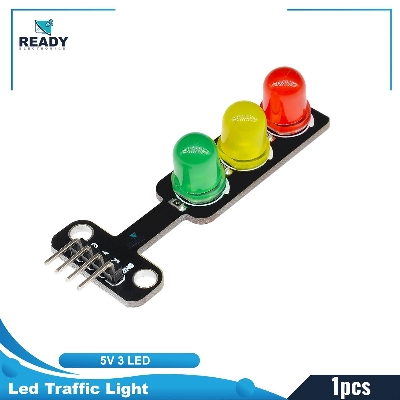 Picture of Led Traffic Light Module 5V Digital Signal Output Ordinary Brightness 3 Light Separate Control, 3 LED