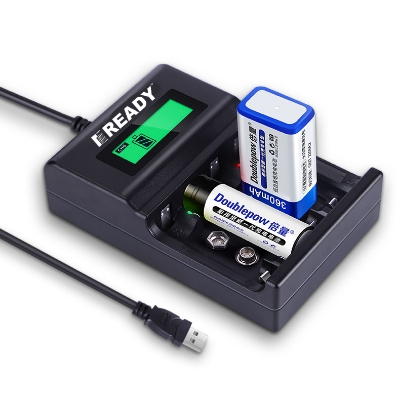 Picture of READY RE95 1.2v AA AAA Nimh Nicd Cell 9v Li Ion - 12 Volt Battery Charger - Rechargeable Battery Charger