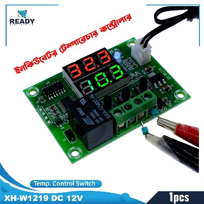 Picture of XH-W1219 DC 12V Dual Display Digital Temperature Controller High Accuracy Temperature Control Switch Control- 2 Display