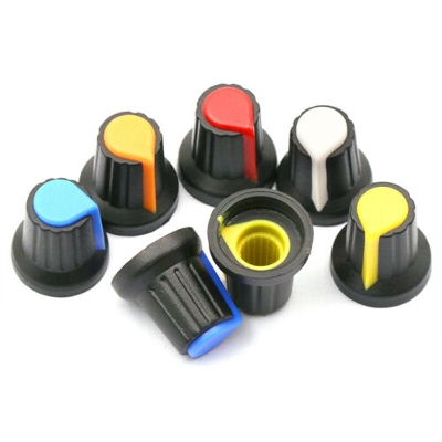 Picture of WH148 Potentiometer Knob Cap AG2 Plastic Knob For Diameter 6mm Plum Handle- 5pcs