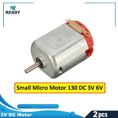 Picture of Small Micro Motor 130 DC 3V 6V For Toy Car Boat Electric Motor Remote Control Car Mini Drill Household Hair Dryer Electric Tools- Pack of 2