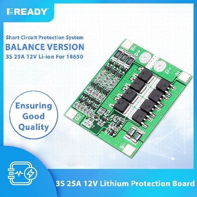 Picture of 3S BMS Module HX-3S-FL25A-A For 18650 Battery Output 11.1V 25A