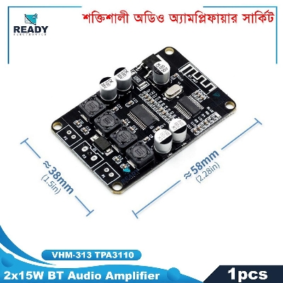 Picture of VHM-313 TPA3110 Dual Channel 2x15W Wireless Audio Power Amplifier Board