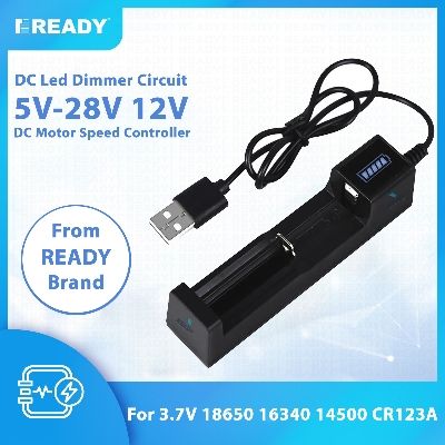 Picture of ABS - Reliable Overheat - Overcurrent - Overcharge and Over discharge Protection - Battery Charger - For 18650 16340 14500 AA AAA CR123A