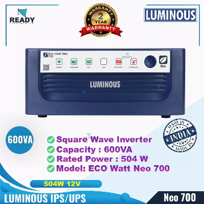 Picture of LUMINOUS IPS UPS MACHINE ECO WATT NEO 700 CAPACITY 504 WATT