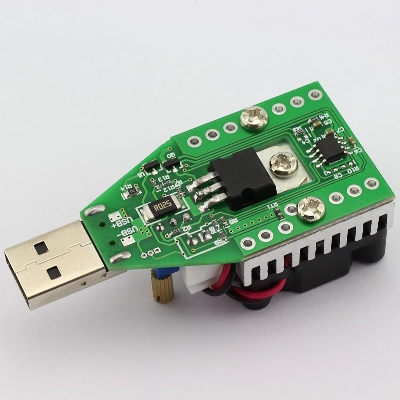 Picture of DC 3.7~13V USB 15W Adjustable Constant Current Electronic Load Discharger Resistor Capacity Battery Tester With Fan