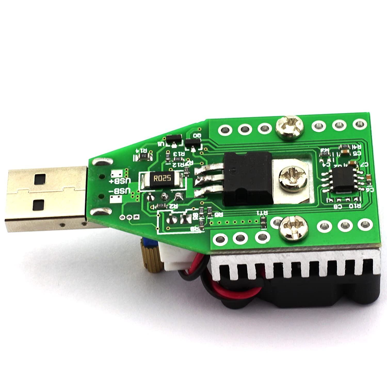 Picture of DC 3.7~13V USB 15W Adjustable Constant Current Electronic Load Discharger Resistor Capacity Battery Tester With Fan