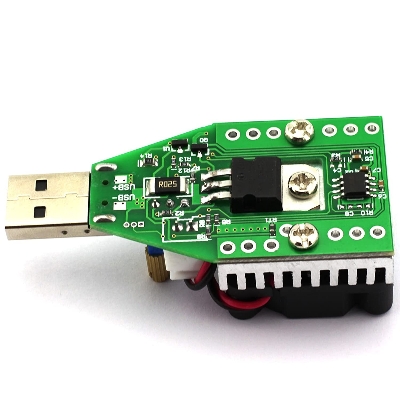 Picture of DC 3.7~13V USB 15W Adjustable Constant Current Electronic Load Discharger Resistor Capacity Battery Tester With Fan