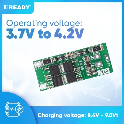 Picture of 2S 20A 7.4V 8.4V 18650 Li-ion Lithium protection board/BMS board Standard/Balance Version