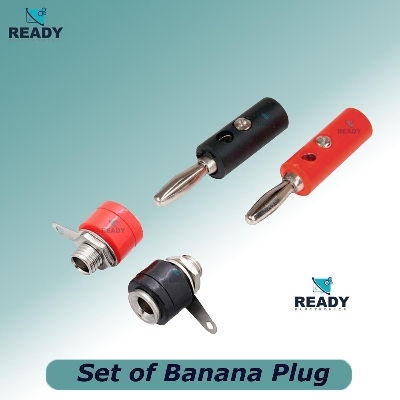 Picture of 4mm Banana Plug Connector Male Lantern Type Solderless Screw Connector Power Supply Wire Cable Connector- 1set