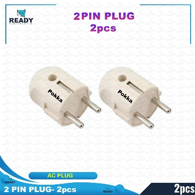 Picture of Pokka 2 Pin Round Plug Electrical Power Plug AC 250V 10A 16A 2 Pin Power Cord Connector Plug (2 Pcs)