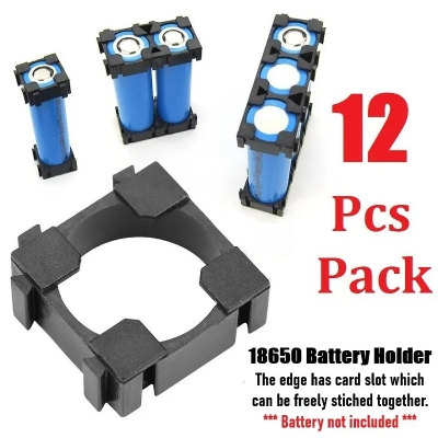 Picture of 18650 Li-ion Battery Case Holder Spacer Bracket for BMS Protection Board Battery Pack 12pcs Single (For 6 Battery)