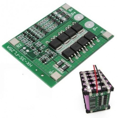 Picture of 3S 25A 12V Li-ion 18650 Lithium Protection Board BMS PCB Short Circuit (Buy One, Get One Offer)