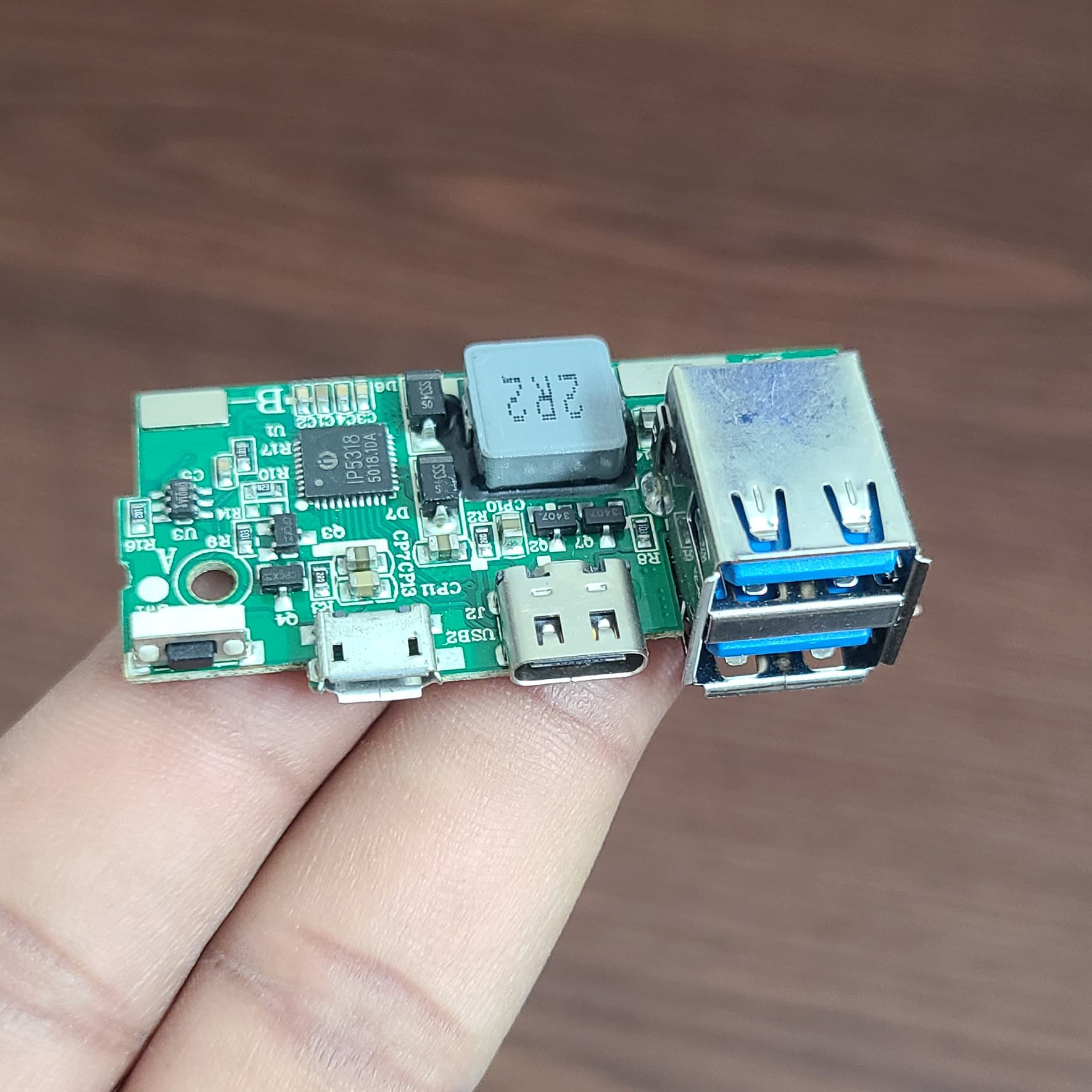 Picture of Fast Charge Power Bank Circuit Support 18W 3A Quick Charge 3.0 Type C Android Charging 2 USB Output Power Bank Circuit