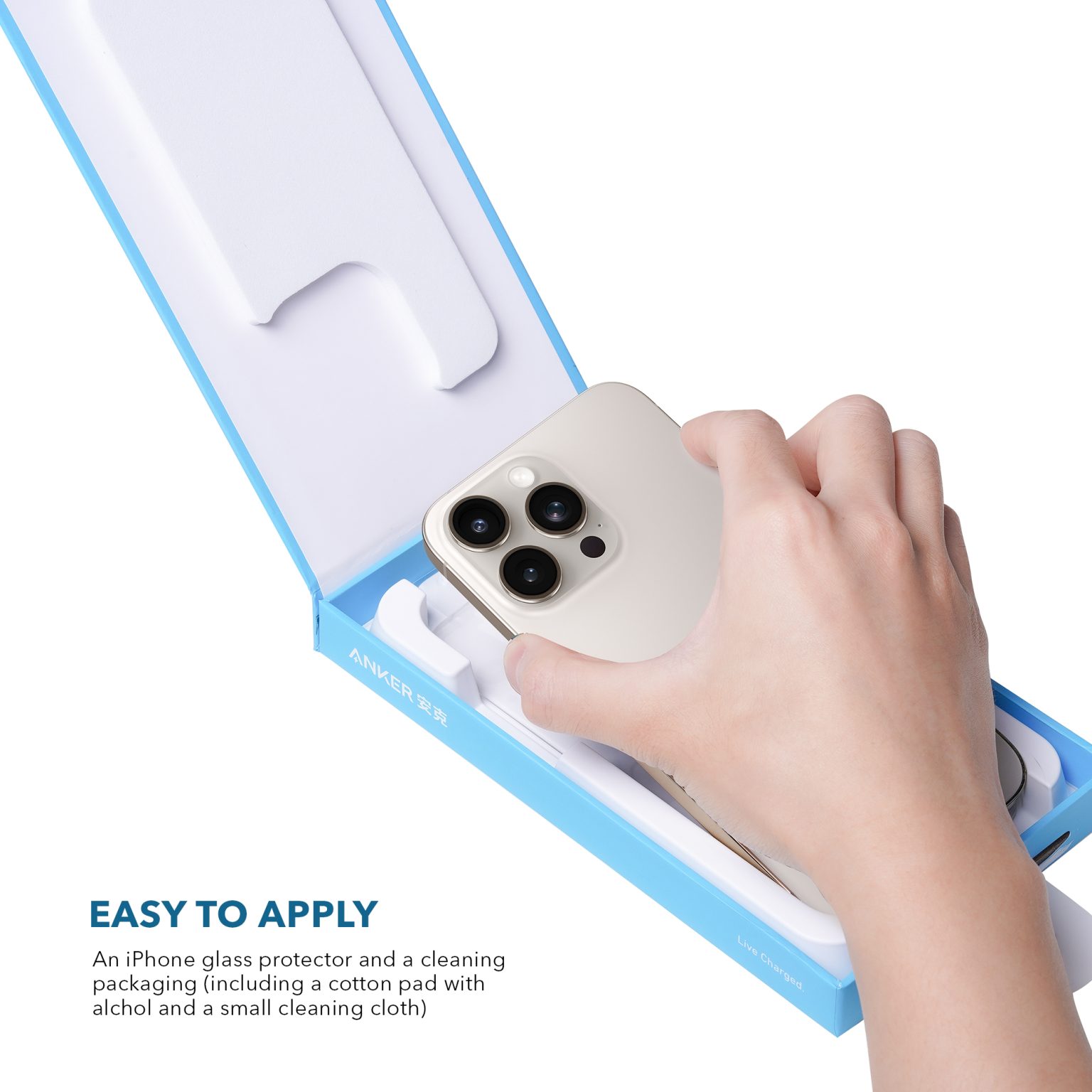 Picture of Anker iphone 15 Pro Max Screen Protector