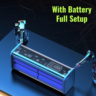 Picture of Professional PD22.5W DIY Battery Charger Case Fast Charging Case for 8PCS 18650 Polymer 20800mA Battery Charging Power Bank Box Battery Charger (Full Setup With Battery)